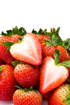 Strawberry background Stock Photos