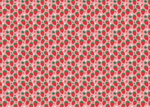 Strawberry background. Seamless pattern. Vector illustration. Illustrazione stock