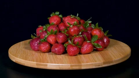 Strawberry Basket Stock Footage 332011354