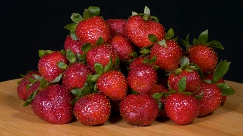 Strawberry Basket Stock Footage 332037517
