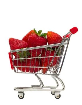 Strawberry basket Stock Photos
