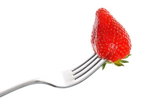 Strawberry bite Stock Photos