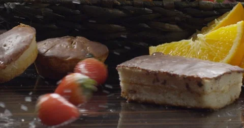 Strawberry cake Video stock 111511982