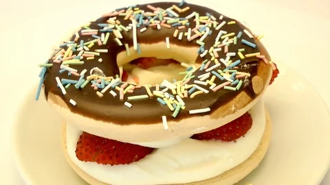 Strawberry Cake Stock Footage 116701467
