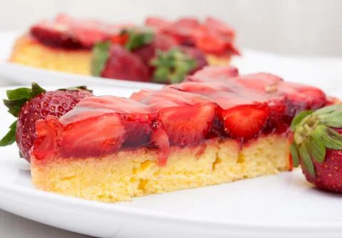 Strawberry cake Stock Photos