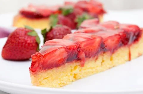 Strawberry cake Stock Photos