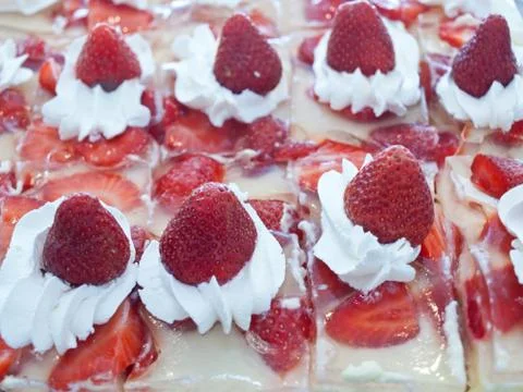 Strawberry cake Stock Photos