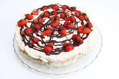 Strawberry cake Stock Photos