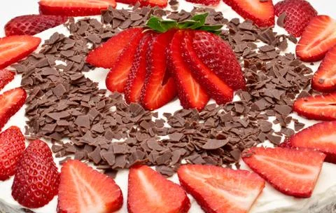Strawberry cake Stock Photos