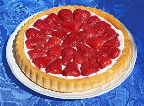 Strawberry cake Stock Photos