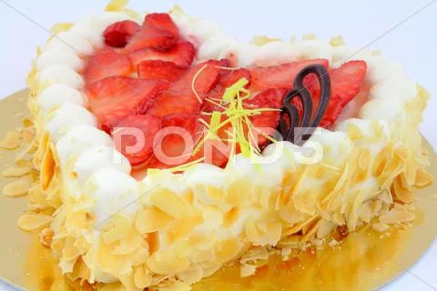 Strawberry cake Stock Photos