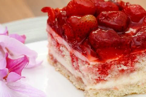 Strawberry cake Stock Photos