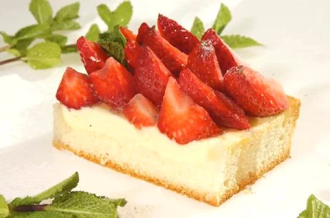 Strawberry cake Stock Photos