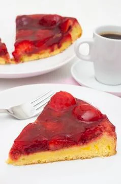 Strawberry cake Stock Photos