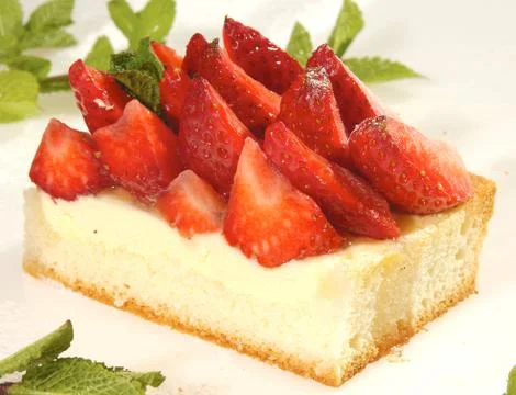Strawberry cake Stock Photos