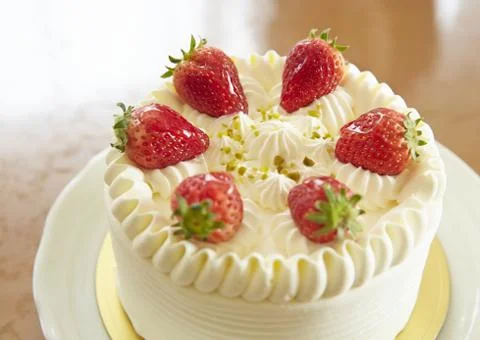Strawberry cake Stock Photos