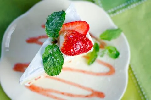 Strawberry cake Stock Photos