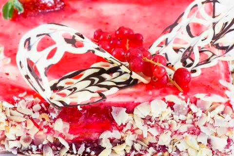 Strawberry cake Stock Photos