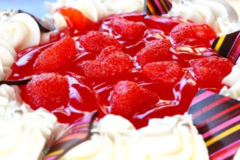 Strawberry cake. Stock Photos