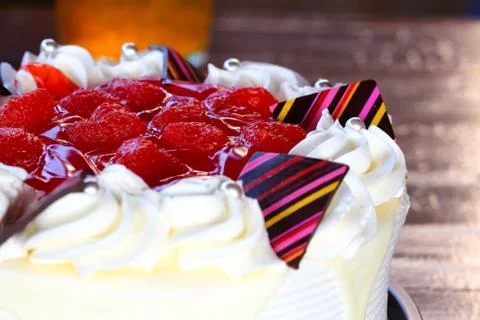 Strawberry cake. Stock Photos