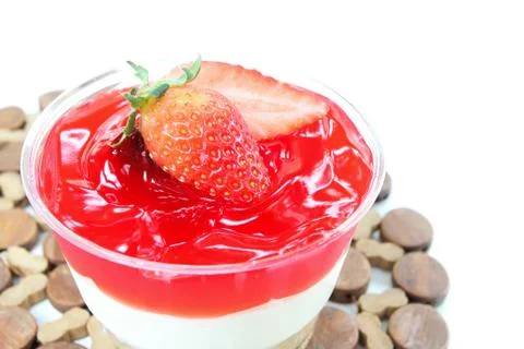 Strawberry cake Stock Photos