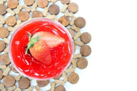 Strawberry cake Stock Photos