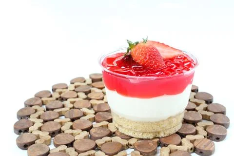 Strawberry cake Stock Photos