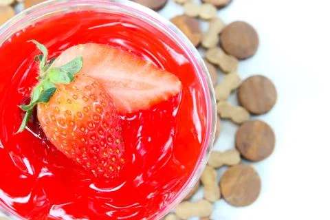 Strawberry cake Stock Photos