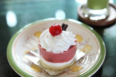 Strawberry cake Stock Photos