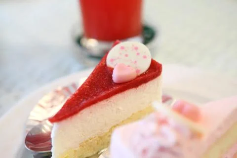 Strawberry cake Stock Photos