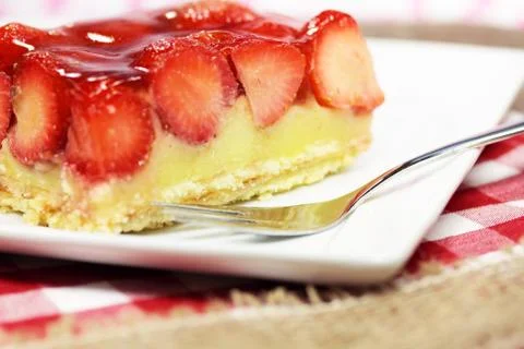 Strawberry cake Stock Photos