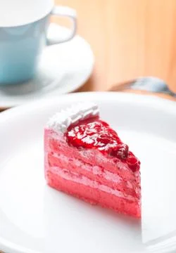 Strawberry cake Stock Photos