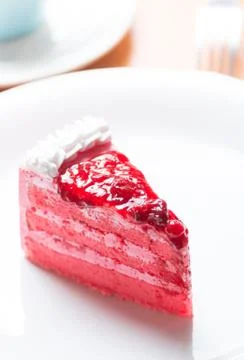 Strawberry cake Stock Photos