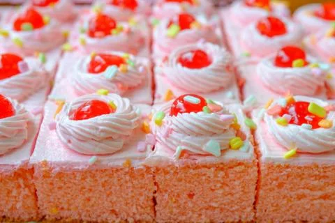 Strawberry cake Stock Photos