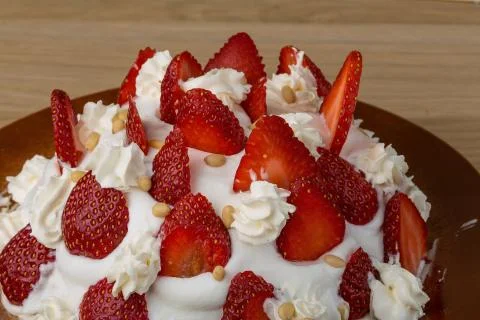 Strawberry cake Stock Photos