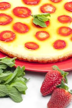 Strawberry cake Stock Photos