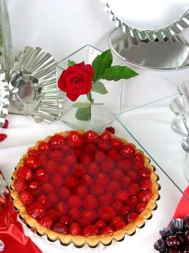 Strawberry cake Stock Photos