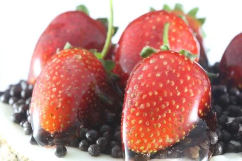 Strawberry cake 库存照片