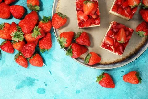 Strawberry cake Stock Photos