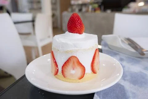 Strawberry cake Stock Photos