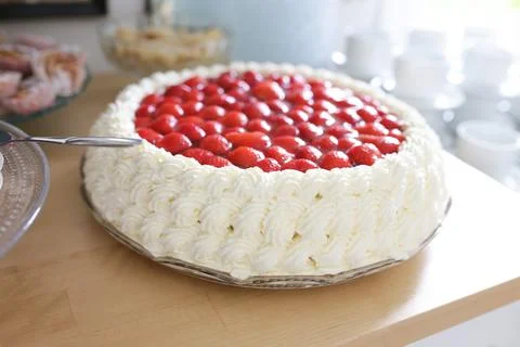 Strawberry cake Stock Photos