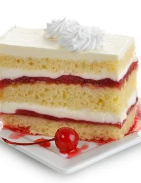 Strawberry cake slice Photos