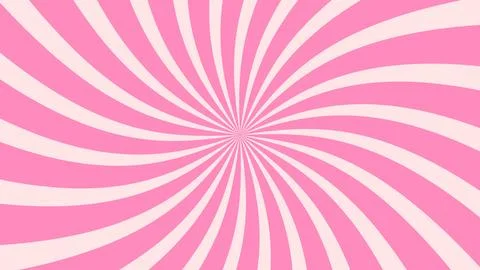 Strawberry candy rays, vector pink background Stock Illustration