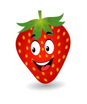 Strawberry Cartoon Stock Illustration