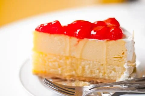 Strawberry cheesecake Stock Photos