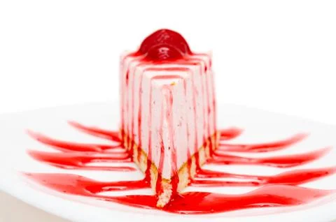 Strawberry cheesecake 库存照片
