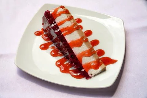 Strawberry cheesecake Stock Photos