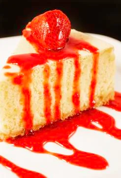 Strawberry Cheesecake Stock Photos