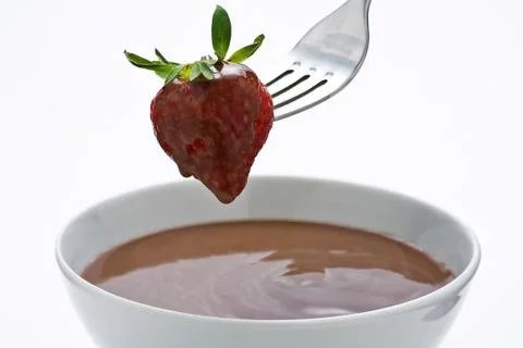 Strawberry in Chocolate Stock Photos