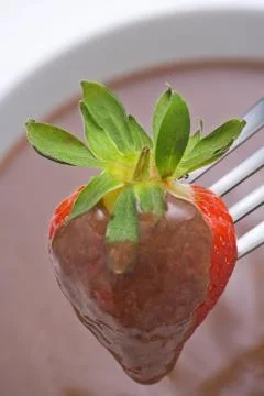 Strawberry in Chocolate Foto stock